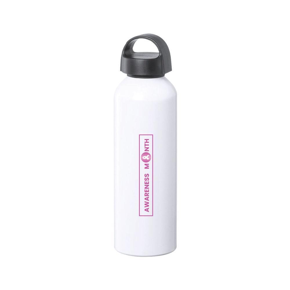 Custom White Bottles with Breast Cancer Awareness Logo Online